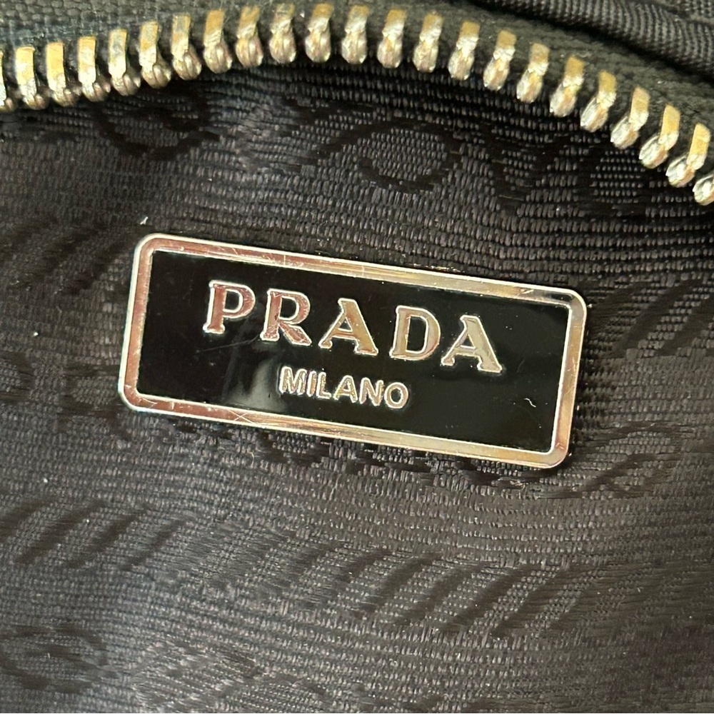 Prada Black Shoulder Bag with Silver Chain - Picture 11 of 16